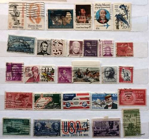 USA - Mixed Lot of 29 Used stamps