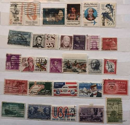 USA - Mixed Lot of 29 Used stamps