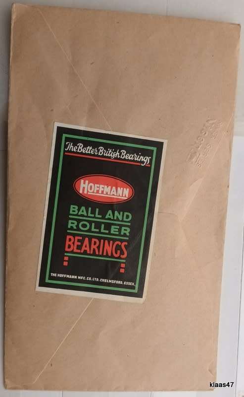 Rutherford Limited Franked 1d Env - 1953 - Cape Town - with Advertising Label Hoffmann Bearings