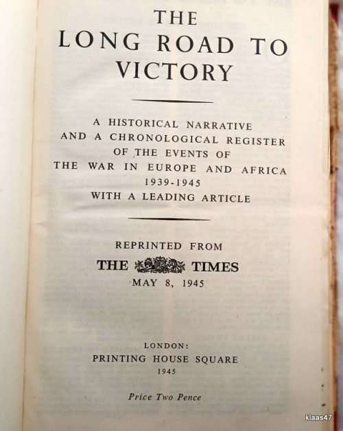 War Chronology 1936-1945: The Long Road to Victory - Hardcover