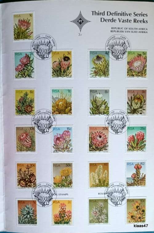 RSA - 1977 - 3rd Definitive Series - Proteas - First Day Folder (In Protea Envelope)