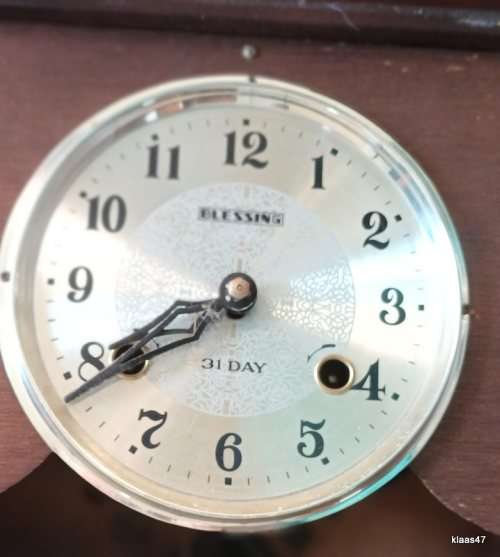 Blessing (31 day) Wall Clock Case only - With Dial - **For Restoration** Look at the Pictures