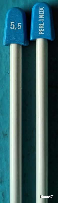 Knitting Needles - No. 5,5 - Perl-Inox - 38cm Long