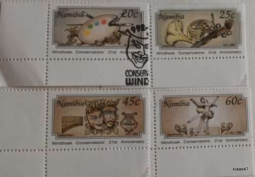 Namibia - 1992 - Windhoek Conservatoire 21st Anniversary - Set of 4 (only 1 cancelled)