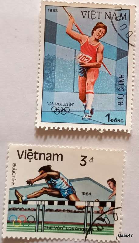 Vietnam - Theme: Sport - 2 Used stamps
