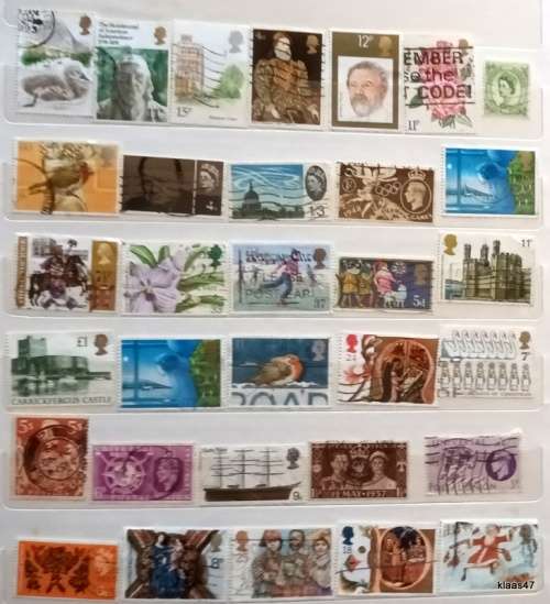 GB - Mixed Lot of 32 Used stamps