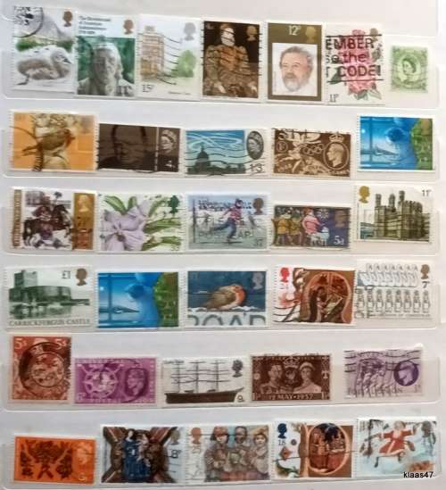 GB - Mixed Lot of 32 Used stamps