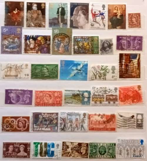 GB - Mixed Lot of 33 Used stamps