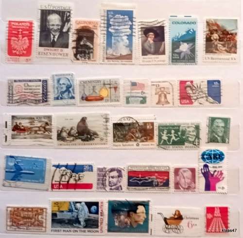USA - Mixed Lot of 29 Used stamps