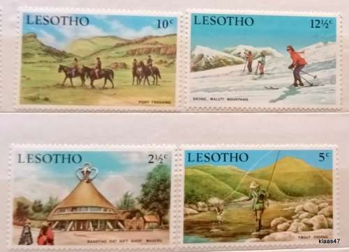 Lesotho - 1970 - Tourism - 4 Unused Hinged stamps