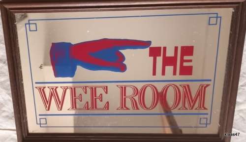 Bar Mirror Sign - The Wee Room