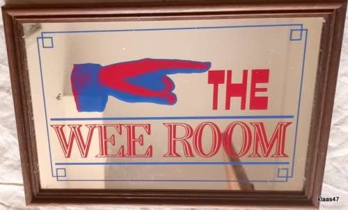 Bar Mirror Sign - The Wee Room