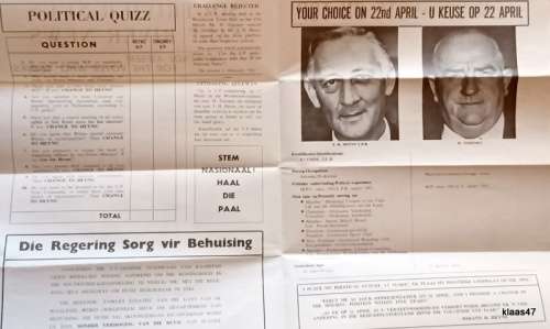 Soutrivier-Nuus / Salt River News - Nationalist Party 1948 - Voter No. 263/01
