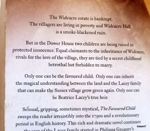 The Favoured Child - Philippa Gregory - Paperback