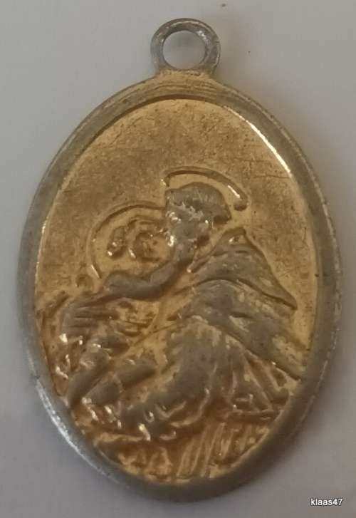 Saint Anthony of Padua - Oval Medal  Pray For Us on Reverse