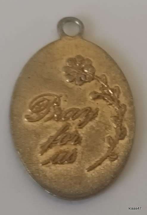 Saint Anthony of Padua - Oval Medal  Pray For Us on Reverse