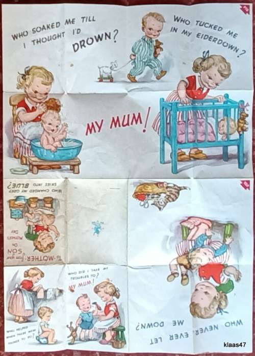 Vintage Mother`s Day Card - Greetings Limited, England