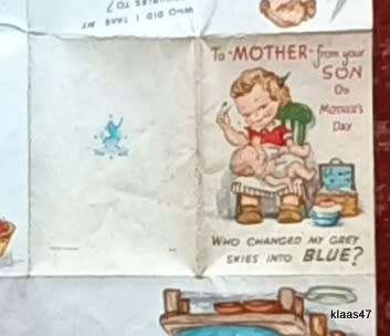 Vintage Mother`s Day Card - Greetings Limited, England