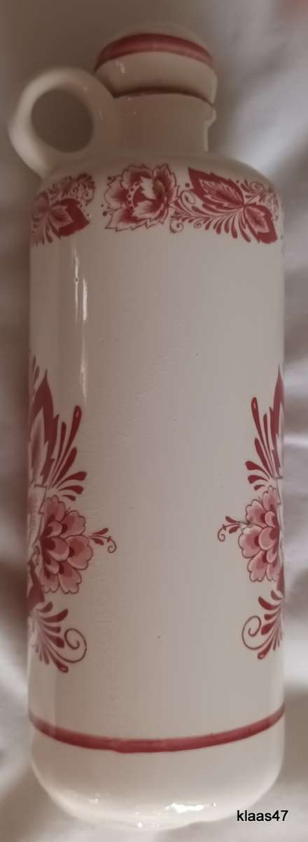 Vintage De Kruik Delftware - Holland - Decanter with Stopper -