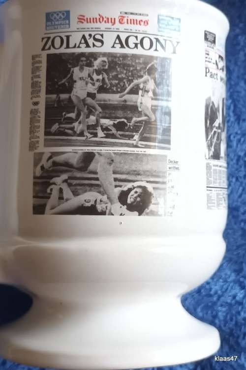 Crescent Pottery Newspaper Tankard