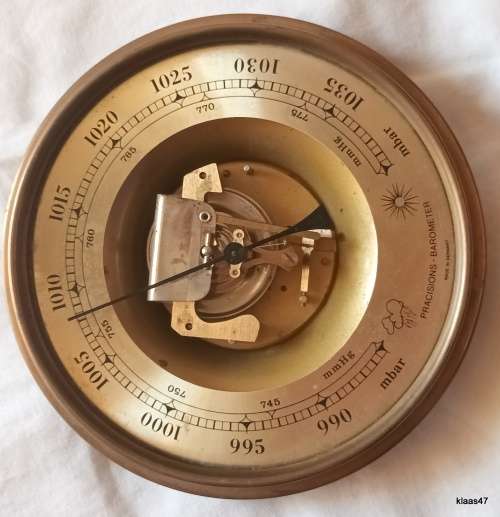 Pracisions Barometer Dial - Made in Germany - No glass - Dial 16cm Diameter - Total Diameter 17.3cm