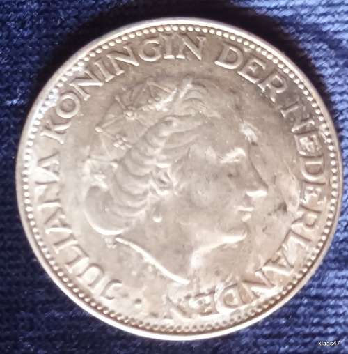 Netherlands - 1963 - 2½ Gulden (Juliana) - Silver