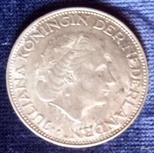 Netherlands - 1963 - 2½ Gulden (Juliana) - Silver