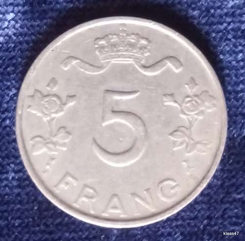 Luxembourg - 1949 - 5 Francs - Charlotte - Copper-nickel