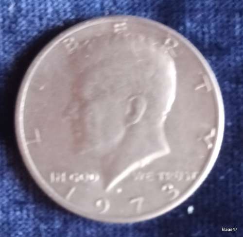 USA - 1973  D - Kennedy Half Dollar - Copper-nickel clad copper