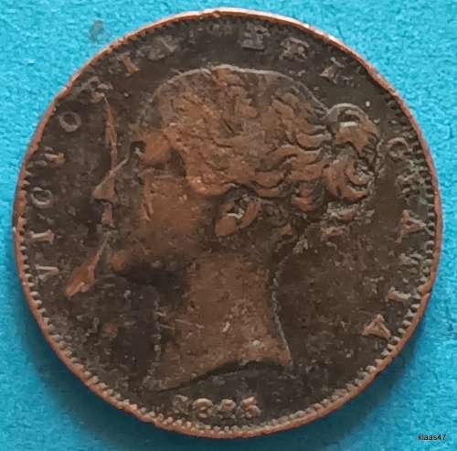GB - 1845 - Victoria - Farthing - Copper