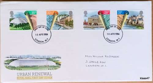 GB - 1984 - Urban Renewal - Royal Mail First Day Cover