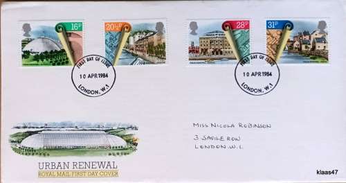 GB - 1984 - Urban Renewal - Royal Mail First Day Cover