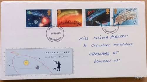 GB - 1986 - Halley`s Comet - Royal Mail First Day Cover