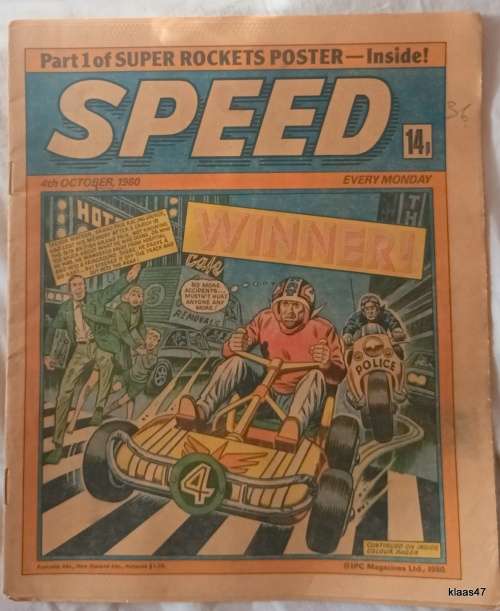 Australian Comic - Speed - 4th Oct 1980