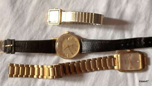 3 Watches - Lanco, Tempo and Seiko - Not working - For spares or repair