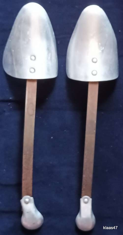 Vintage Pair of Aluminium Shoe Trees