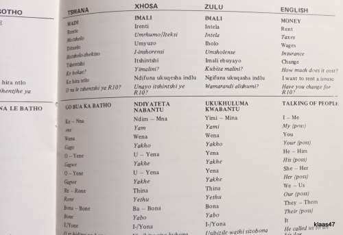 7 Language Communication Booklet - National Council of Women of South Africa - 5th Ed 1986