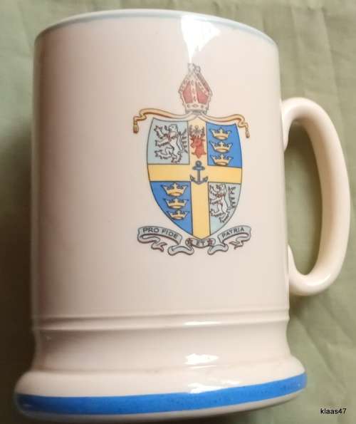 Crested Beer Tankard for Bishops Diocesan College by Arthur Wood, England