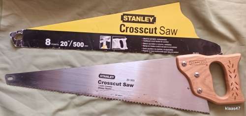 Stanley - Crosscut Hand Saw - 8 points 20`/500mm
