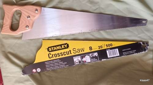 Stanley - Crosscut Hand Saw - 8 points 20`/500mm