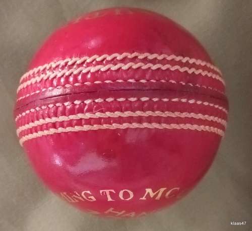 Cricket Ball - Zenith County - 156g - Hand Sewn - Conforming to MCC Reg. (Preowned by not Used)