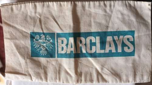 BARCLAYS Bank Cloth Money Bag