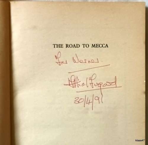 The Road To Mecca - Athol Fugard - Paperback **Signed copy**