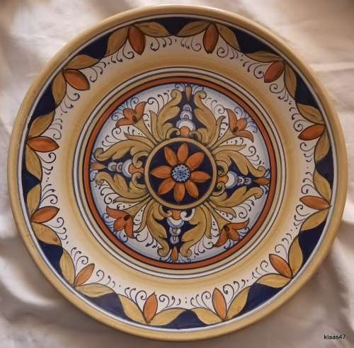 Majolica Italian Sorrento Di Pinto A Mano -  Wall Plate