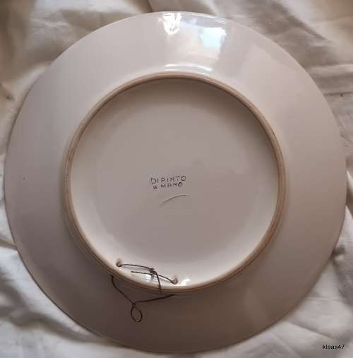 Majolica Italian Sorrento Di Pinto A Mano -  Wall Plate