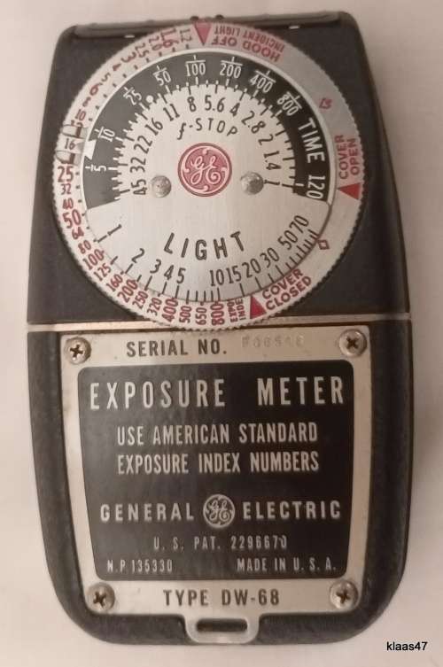 Vintage Exposure Meter / Light Meter - General Electric - Made in USA