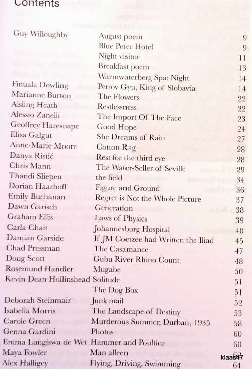 New Contrast - No. 147 - South African Literary Journal (Vol 37 No 3) 2009