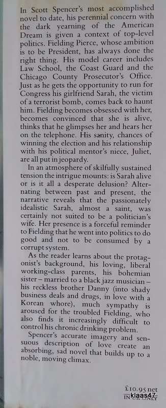 Waking The Dead - Scott Spencer - Hardcover 1986