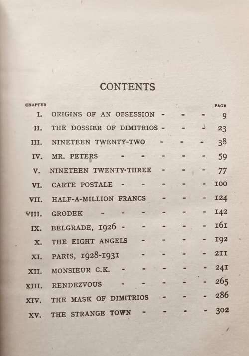 The Mask of Dimitrios - Eric Ambler - Hardcover