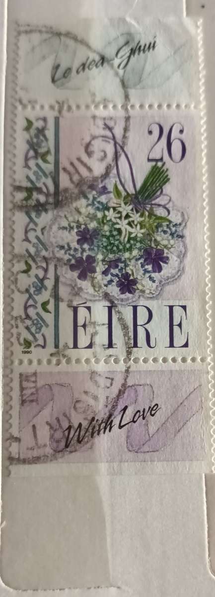 Ireland - 1 Booklet stamp with Labels - Used